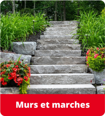 Amégement paysager - murs et marches