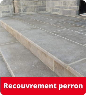 Aménagement paysager - recouvrement perron