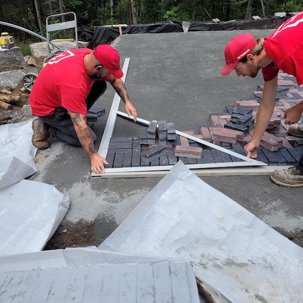 Aménagement de pavé uni par CHN Paysagiste