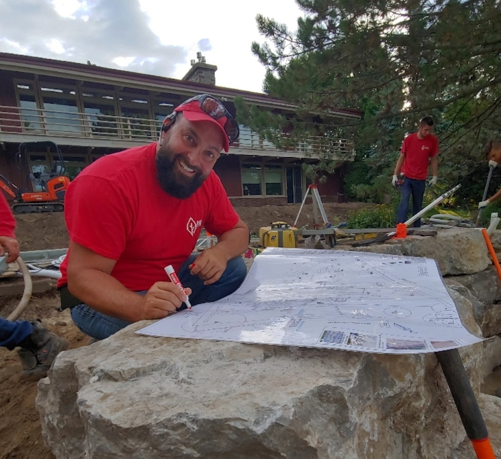 Dominic Durand, designer paysager chez CHN-Paysagiste